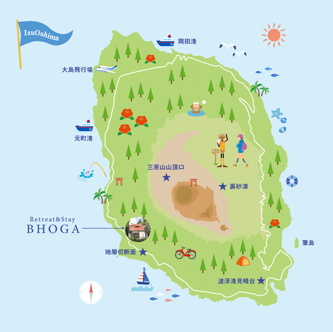 アクセスマップ – Retreat & Stay BHOGA